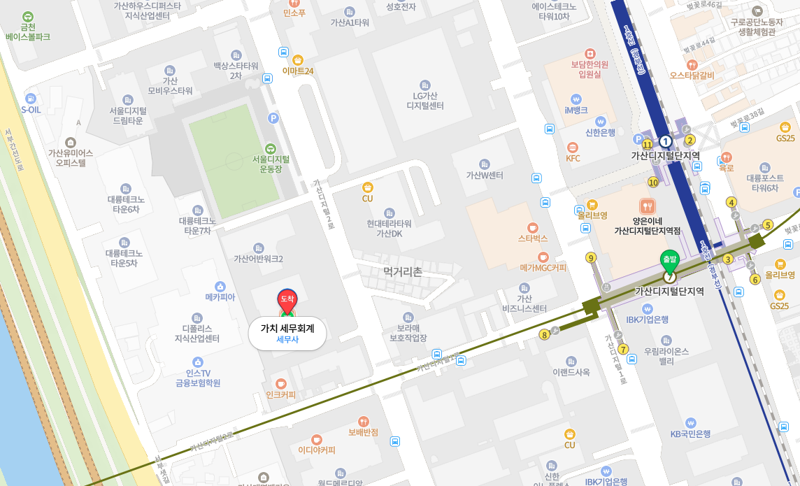 가치 세무회계 위치 (네이버 지도)