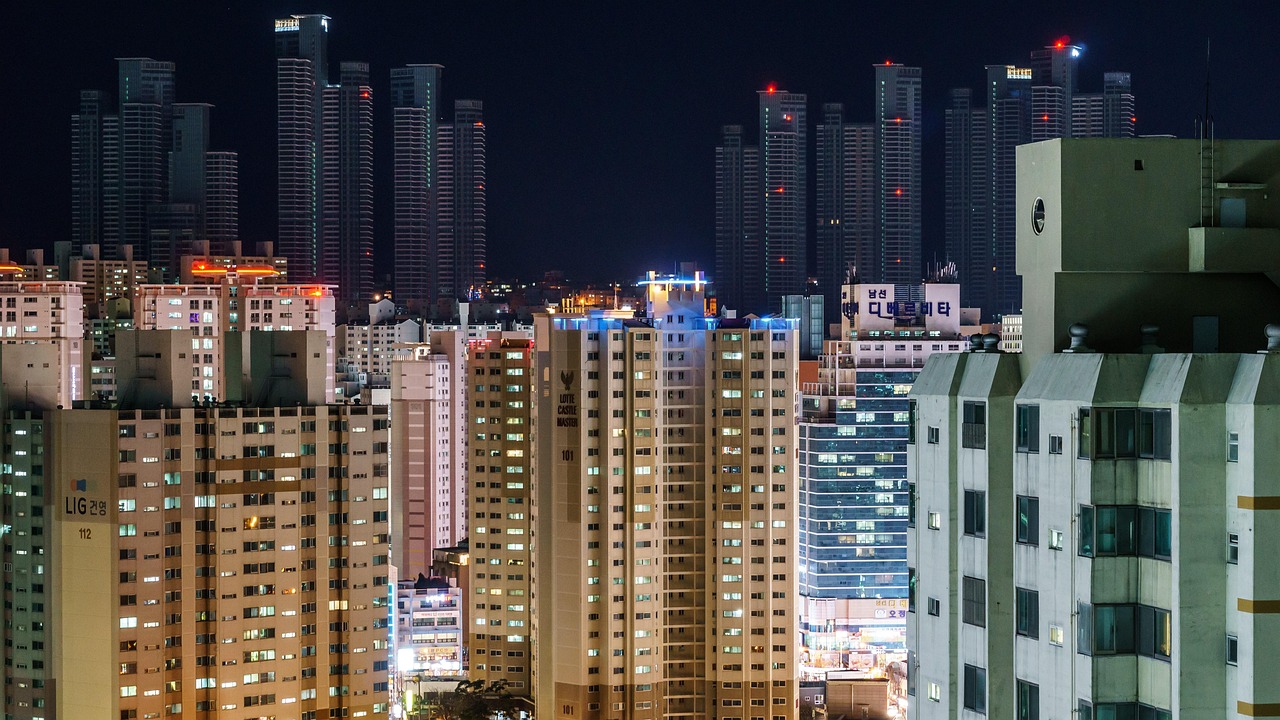 出租住宅密集的居住区